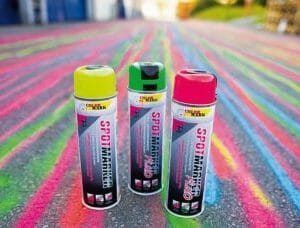 Motip Spotmarker. Markeringsspray Fluo Orange 500ML - Bilde 2