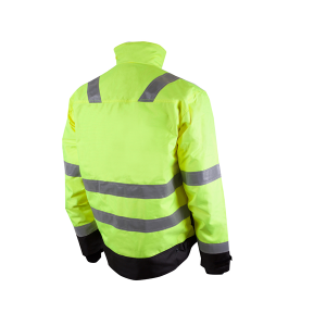 Synlighet Pilotjakke Vinter. Fluoriserende gul/Svart - Bilde 2