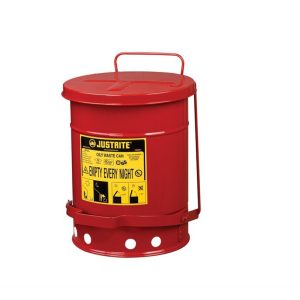 Brannsikker avfallsbeholder 20L med fotpedal - Bilde 1
