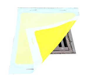 Ristmatte 90x90x0,8cm. Gul - Bilde 1