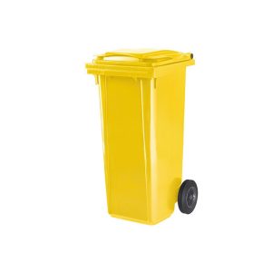 Avfallsbeholder 120L Gul - Bilde 1