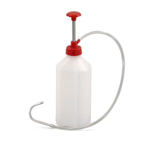 Pumpeflaske findosering i PE, 1 ltr, hvit - Bilde 1