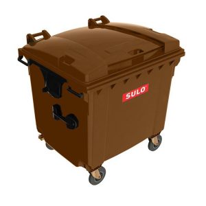 Avfallsbeholder 660L Brun - Bilde 1