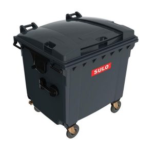 Avfallsbeholder 660L Svart