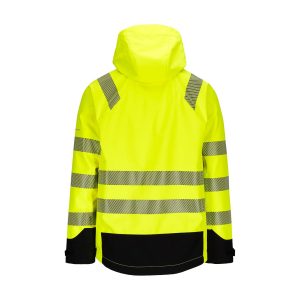 Dovre synlig softshell jakke. Fluoriserende gul/svart - Bilde 2