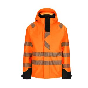 Dovre synlig softshell jakke. Fluoriserende oransje/svart - Bilde 1
