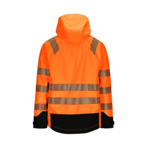Dovre synlig softshell jakke. Fluoriserende oransje/svart - Bilde 2