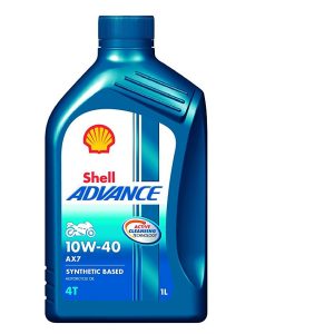 SHELL ADVANCE 4T AX7 10W-40 1L - Bilde 1