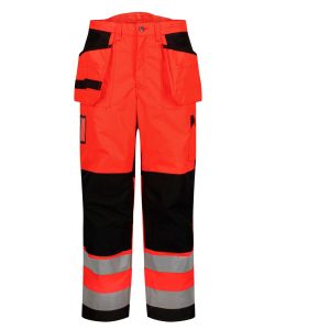 Synlighet bukse Vinter Fluoriserende rød/Sort