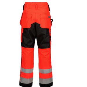 Synlighet bukse Vinter Fluoriserende rød/Sort - Bilde 2