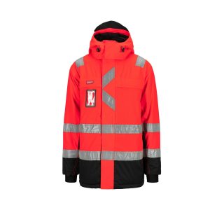 Synlig Plus parkas Kl 3 Fluoriserende rød/sort - Bilde 1