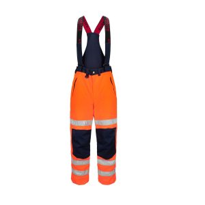 Synlig Plus vinterbukse Kl 2 Fluoriserende orange/sort