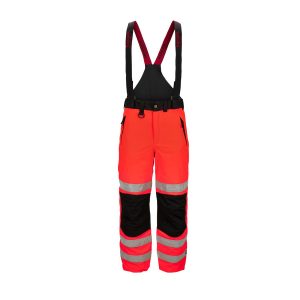 Synlig Plus vinterbukse Kl 2 Fluoriserende rød/sort