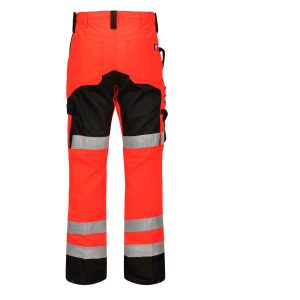 Synlighets bukse Fluoriserende rød/sort - Bilde 2
