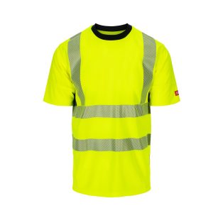Synlig Plus t-skjorte Kl 2 Fluoriserende  gul/sort