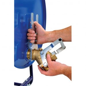 Fatkran i messing 2"