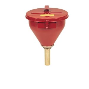 Brannsikker Ståltrakt med selvlukkende lokk. 152mm